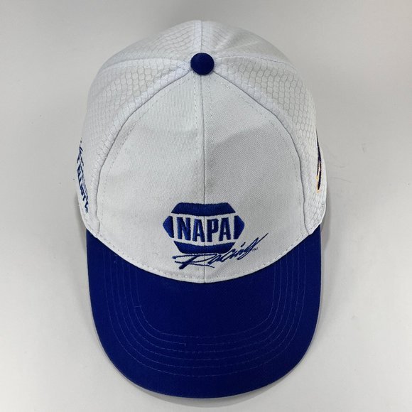 Chase Elliott #9 NASCAR Strap Back Cap Hat Napa Racing Baseball Blue White Mens - Picture 7 of 15